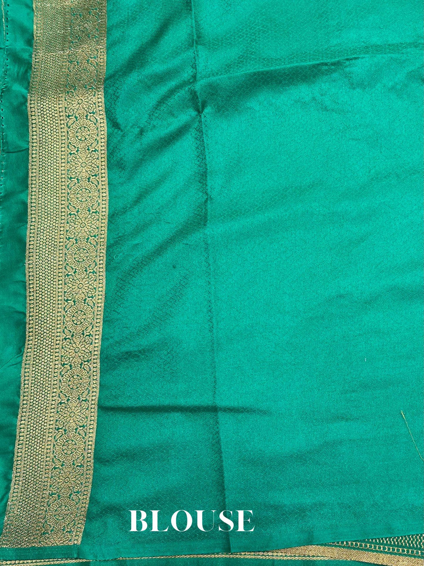 Sea Green Mashru Satin Silk Banarasi Saree - Motifs