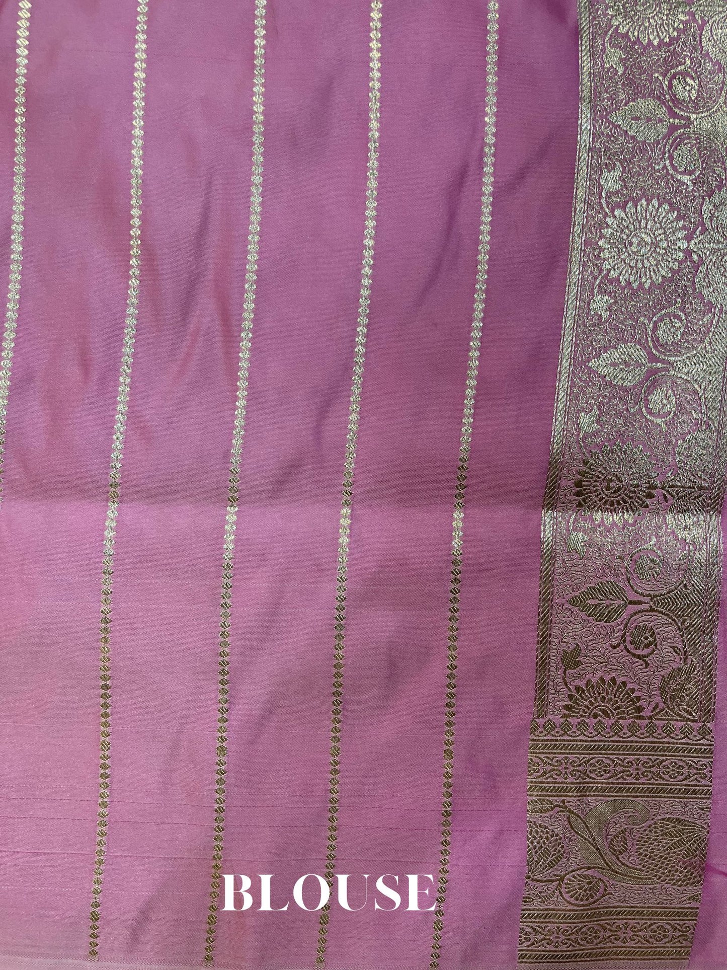 Dual shade Mashru Satin Silk Banarasi Saree - Jaal work