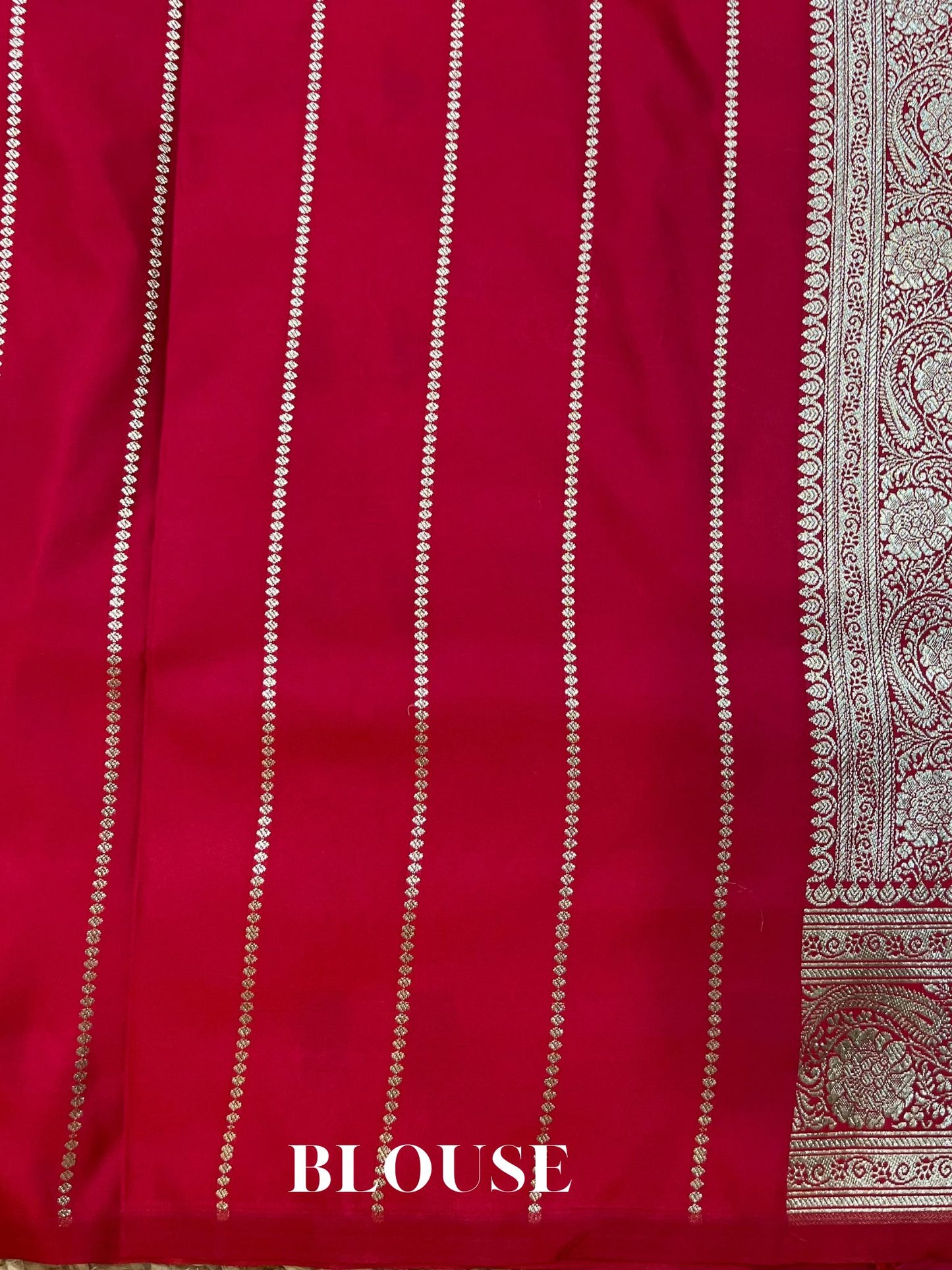 Hot Pink Tanchui Mashru Silk Banarasi Saree - Meenakari