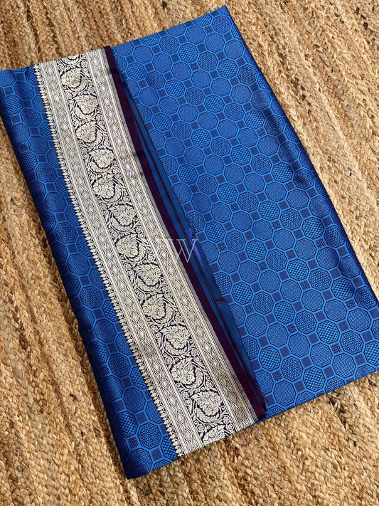 Dual Shade Tanchui Mashru Silk Banarasi Saree